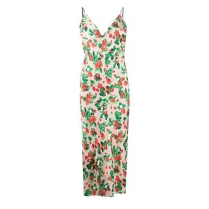 Fleur du Mal Strawberry Silk Dress Women's Medium